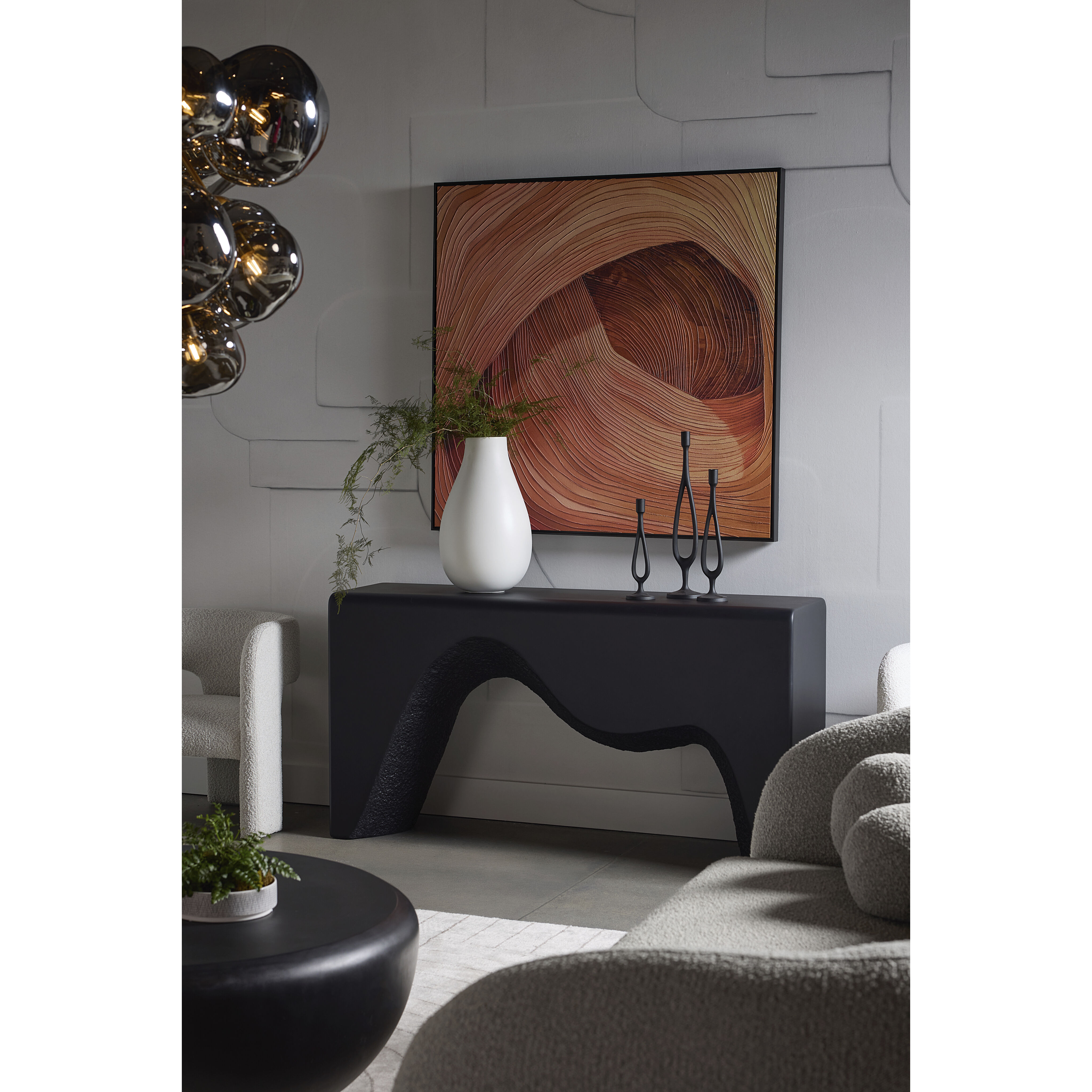 Montanus 62 X 32.5 inch Black Outdoor Console Table